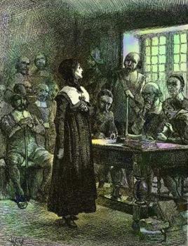 Edwin Austin Abbey : Anne hutchinson on trial